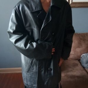 Gap large mens leather jacket